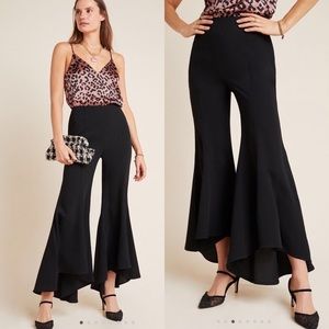 Like New ANTHROPOLOGIE ZINNIA FLARE Boho Bohemian Trousers Pants Slacks Sz 4